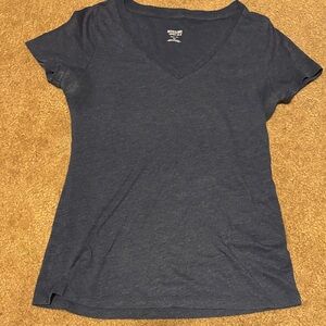 Mossimo Supply Co. Women's Dark Blue V-Neck Tee